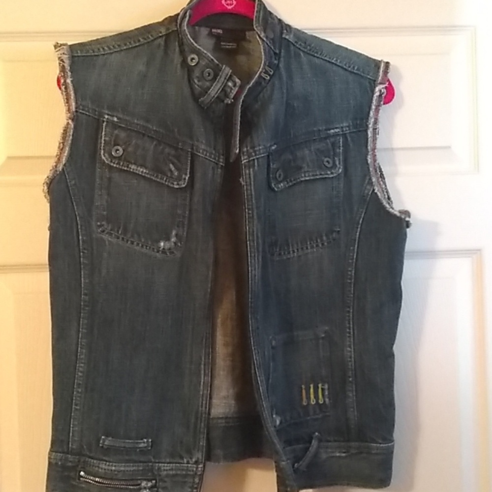 Blue jean vest